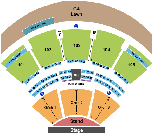 Ameris Bank Amphitheatre Thomas Rhett Seating Chart